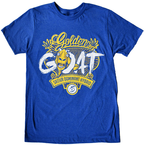 T shirt.     SEVEN LEAF GOLDEN GOAT STRAIN - MEN'S