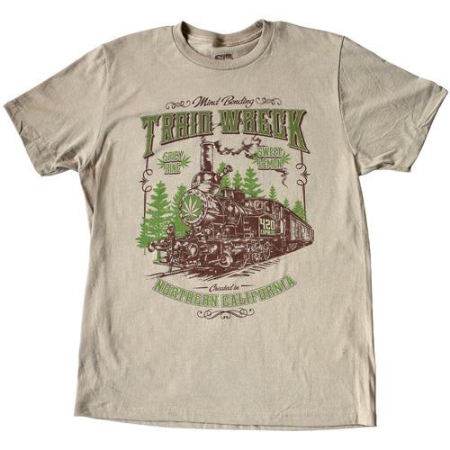 SEVEN LEAF TRAIN WRECK STRAIN T-SHIRT - MEN'S