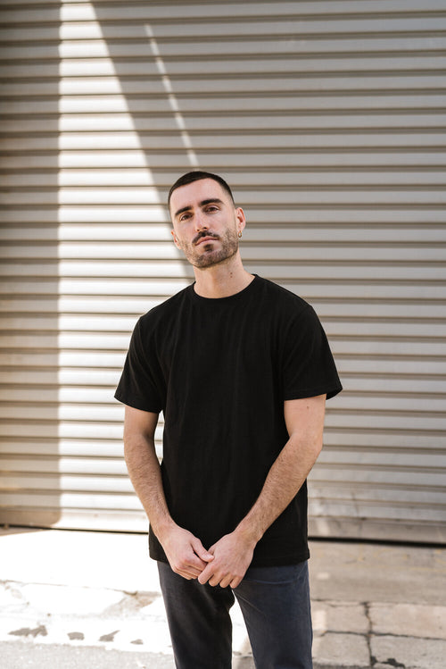 Hemp clothing Hemp Boxy Shirt / Black