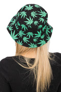Weed Leaf Bucket Hat Blue