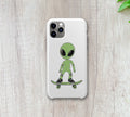Skateboarding Alien Sticker : 2