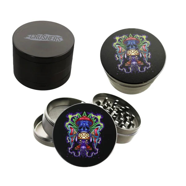 CRUSHERS “HERBIVORE MAJESTY” 63MM 4-PIECE GRINDER