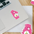 Caring Weed Bear Sticker- Pink Bong: 2