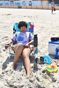 Women's Weed Flip Flops & Mesh Bag Set: Black / M 7-8
