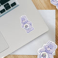 Caring Weed Bear Sticker- Purple Bud: 2