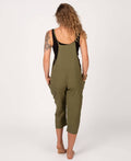 Hemp Viscose Slouchy Overalls - Moss: LG/XL