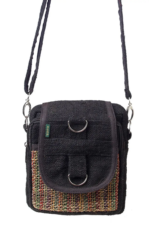 Hemp Mini Purse: Black