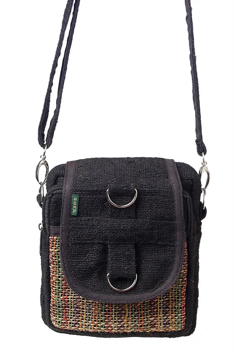Hemp Mini Purse: Black