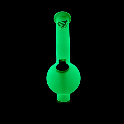 TORNADO GLOW IN THE DARK GLASS BONZA BONG – 25CM DU-12912