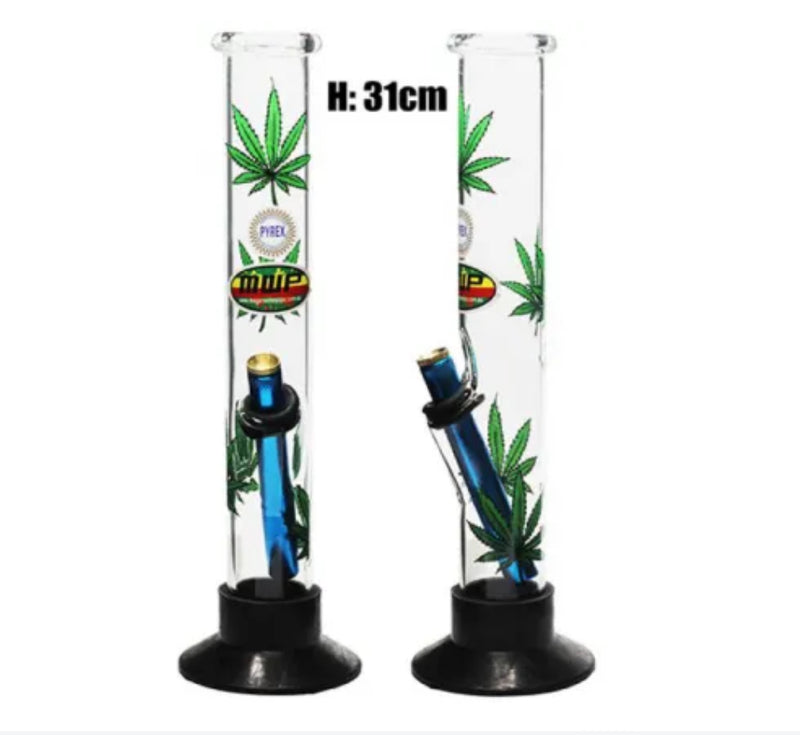 Large Didgeridoo Bonza Pipe - Green Leaf (31cm)