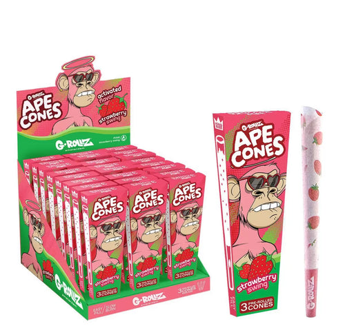 G-Rollz | Ape Cones “Strawberry Swing” – 3 Pop Cones