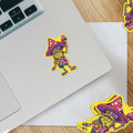 Psychedelic Mushroom Man Sticker: 3
