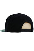 Marijuana Cannabis Leaf Weed Bush Print Snapback: Kelly Green
