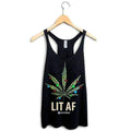Lit AF Women's Racerback: LARGE