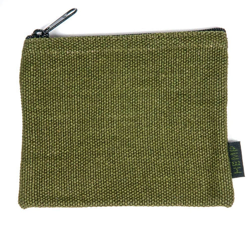 CP100-H Hemp Coin Pouch: Moss