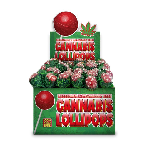 THE HEMPY LAB – CANNABIS LOLLIPOPS – STRAWBERRY HAZE