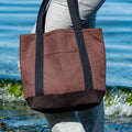 PUR134-H Hemp Boat Tote-Medium: Natural