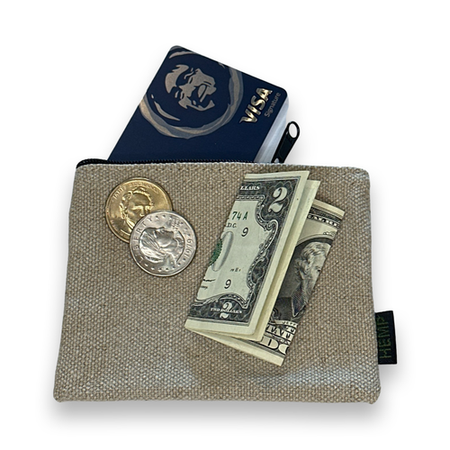 CP100-H Hemp Coin Pouch: Natural