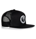 BOH Mesh Snapback Hat: Black/white
