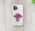 Illustrated Pink Mushroom Cluster Sticker : 2