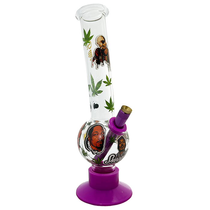 Rap Icons Glass Bong with Silicone Base – 29cm - Get Hempified Store