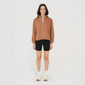 Women's Quarter Zip Toasted Coconut