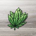 Illustrative Weed Leaf Sticker : 3