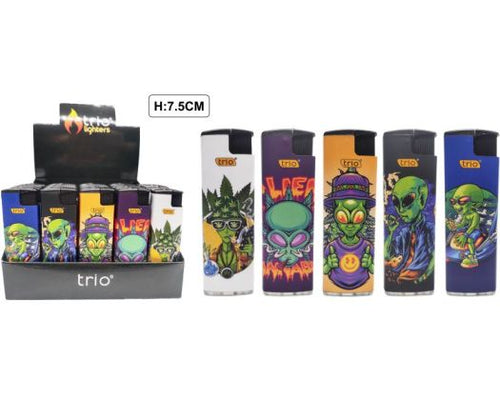 Disposable Lighter Windproof Alien Designs
