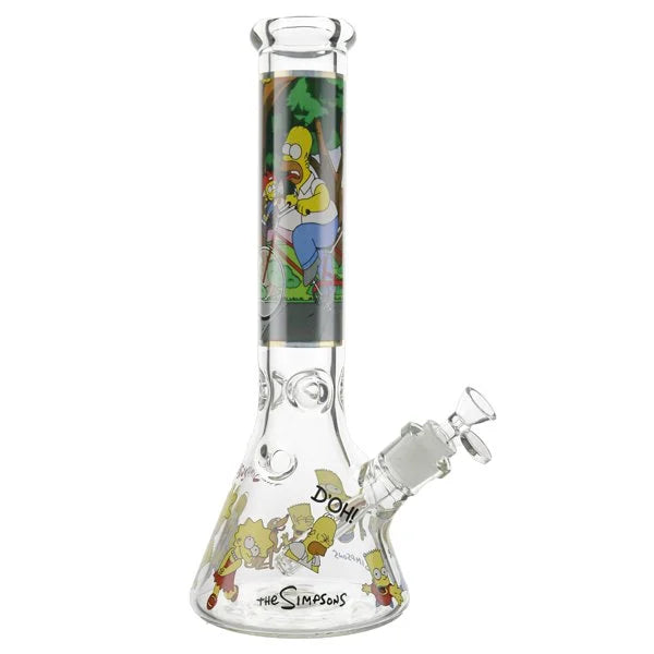 THE SIMPSONS FAMILY BIKE RIDE GLASS BEAKER