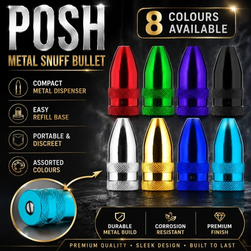 1 x POSH METAL SNUFF BULLET