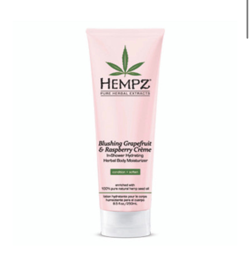 Hempz® Blushing Grapefruit & Raspberry Crème In-Shower Hydrating Herbal Body Moisturizer 250ml - Get Hempified Store