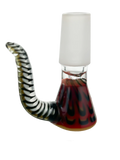 COLOURED GLASS CONE PIECE WITH PONYTAIL 14MM MIXED DESIGNS