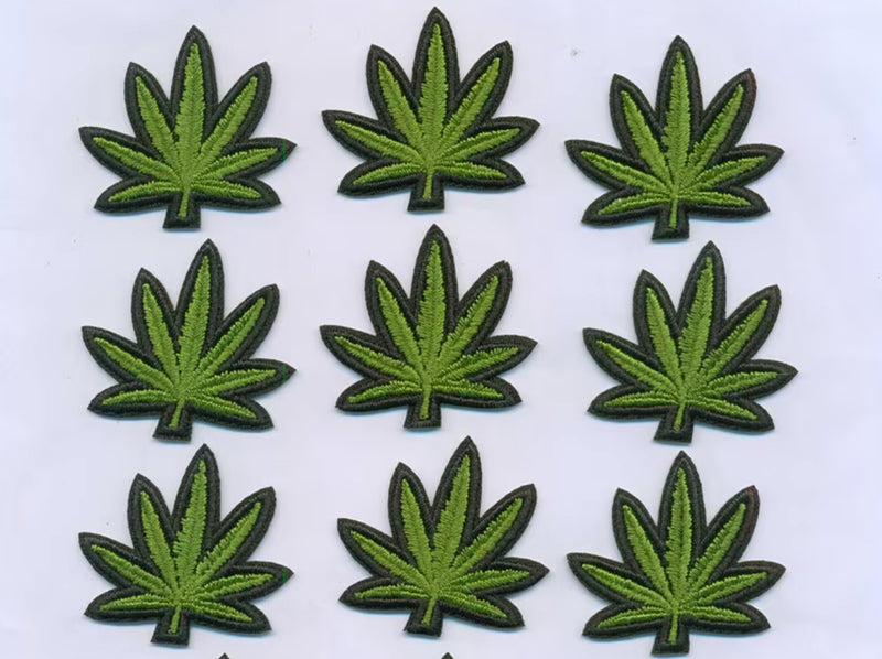 Iron On Weed Leaf Patches