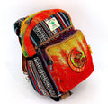 Hemp Moon Mushroom Hand Embroidered Sling Backpack