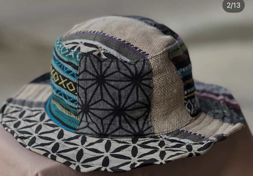 Yak And Yeti Patch Hemp Hat Un Fringed