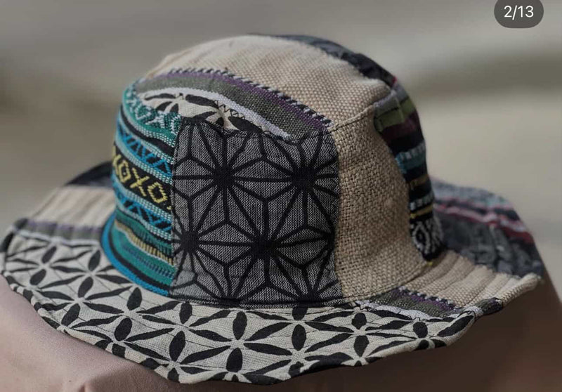 Yak And Yeti Patch Hemp Hat Un Fringed