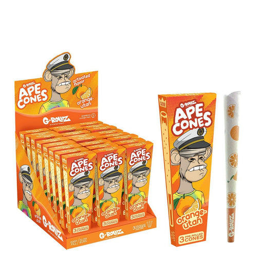 G-Rollz | Ape Cones “Orange-utan” – 3 Pop Cones