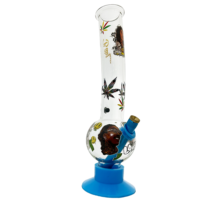 Reggae Legend Glass Bong with Silicone Base – 29cm DU-120226 - Get Hempified Store