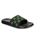 Women's Weed Slides: Black / M 7-8