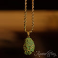 KannaBling - Gold Rope Chain Purple 30" (Men): Purple / 20 Inch Gold Chain