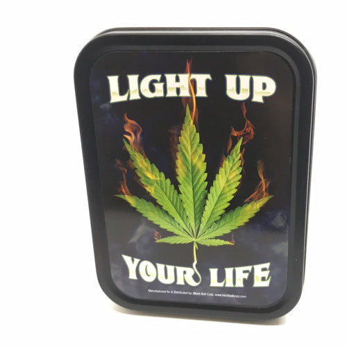 Stash tin large.   Light it up