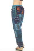 Cotton Patchwork Zip Pocket Yoga Pant D729 : M