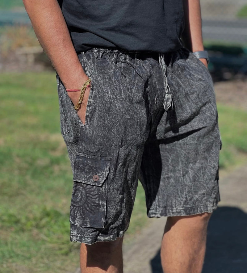 Yak and Yeti Plain Box Shorts - Black XXL