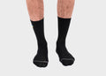 Crew Hemp Socks: Black / S
