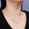 18inch Cable Chain Necklace Silver Dainty Cable Link Chain