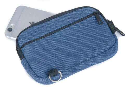 Hemp Wallet/Case-Medium: Indigo