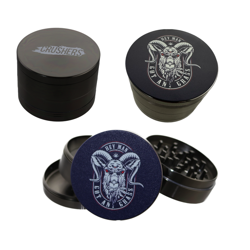 CRUSHERS “Hey Man, Got Any Grass” 63mm 4-Piece Grinder