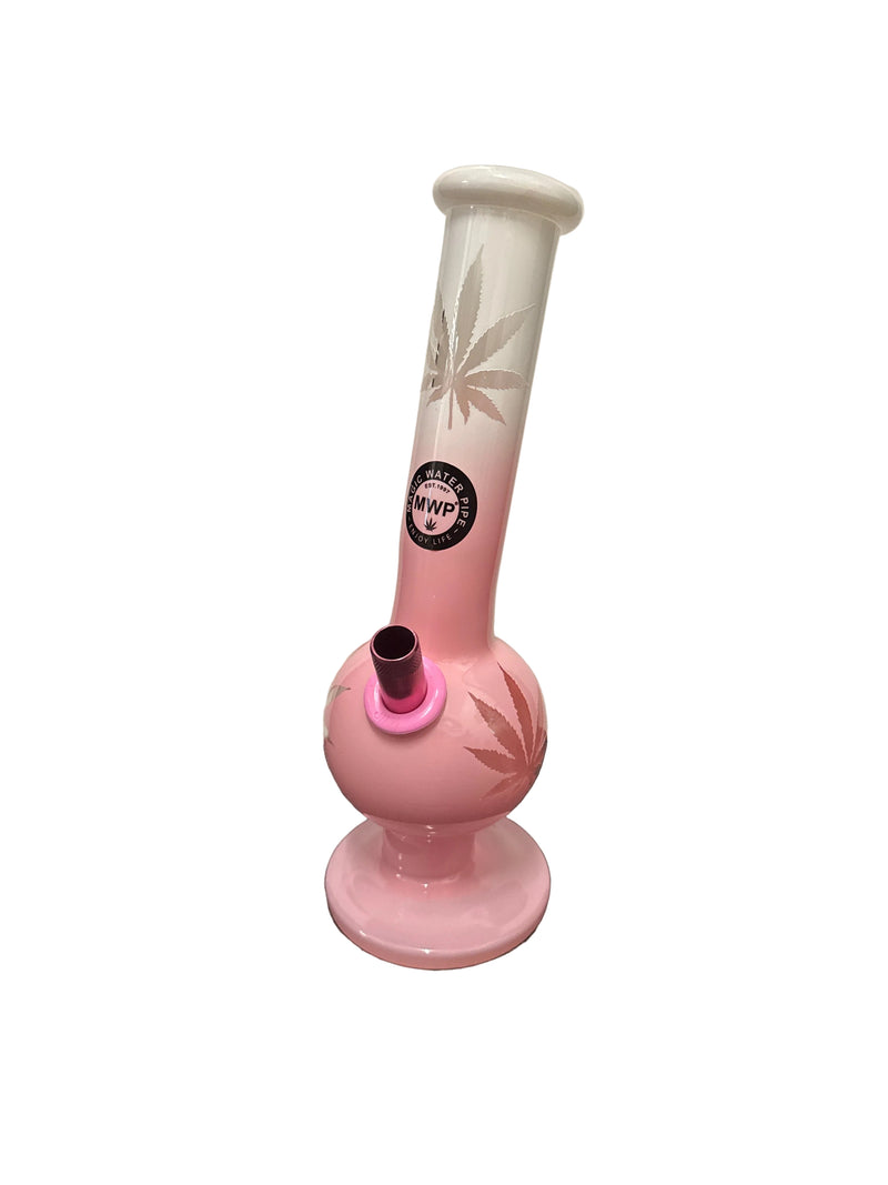 Medium Bent Bubble Pink and White