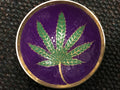 Hemp Leaf Brass Bowl - Large 2352