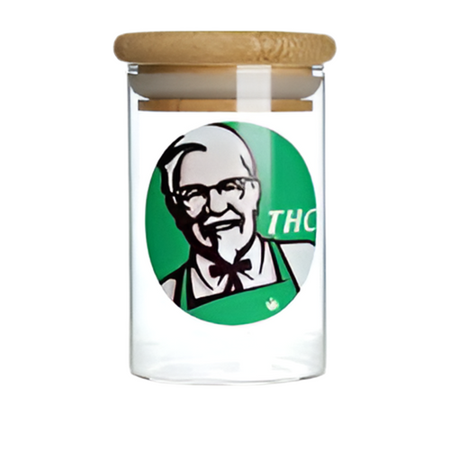Bamboo-Glass Storage Jar KFC THC